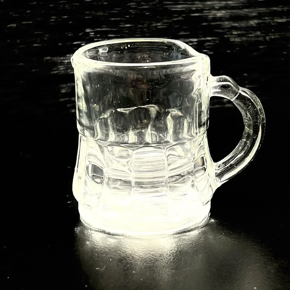 Vintage 1956- Federal Glass -Mini Beer Mug/ Stein -Shot Glass- 2”- Stamped-